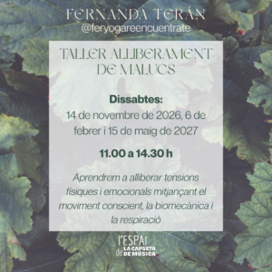 Taller d'alliberament de malucs a Reus amb Fernada Terán