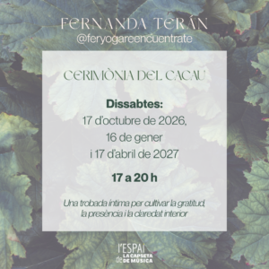 cerimònia del cacau a Reus